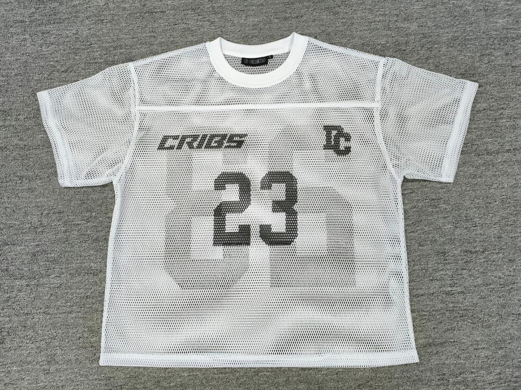 D-Cribs Netted Jersey white