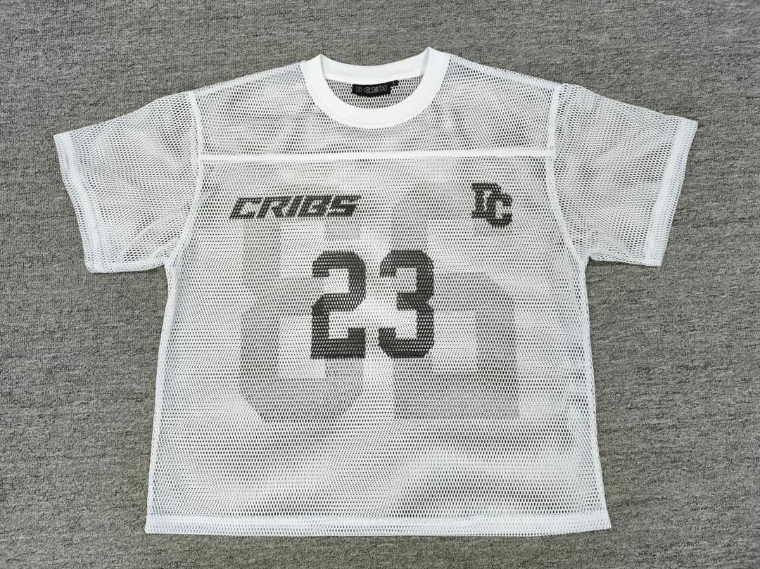 D-Cribs Netted Jersey white